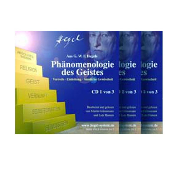 3 CDs \"Phänomenologie des Geistes\"